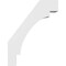 Ekena Millwork 4-in. W x 20-in. D x 26-in. H Merced Architectural Grade PVC Knee Brace BRCP04X20X26MRC - alternate 3